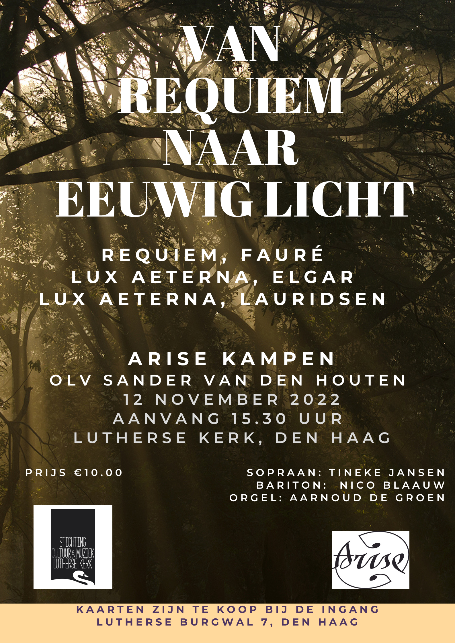 Concert Arise Kampen o.l.v. Sander van den Houten met Aarnoud de Groen (orgel)